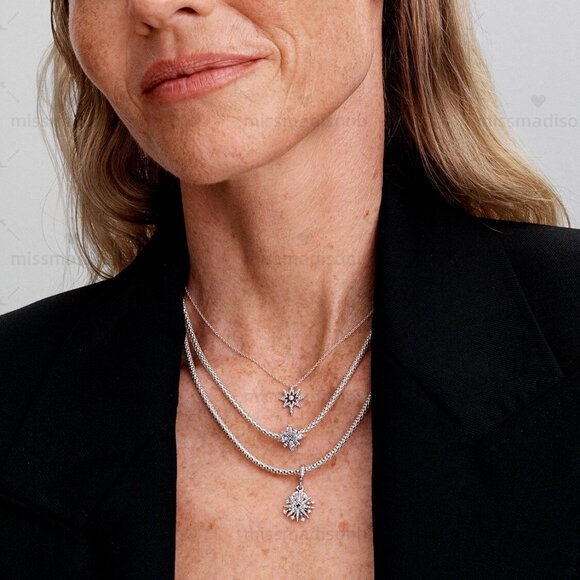 Pandora Sparkling Firework Double Dangle Charm - Picture 5 of 5